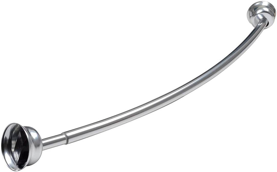 Rustproof Curved Shower Rod Aluminum 44" 72" Wide
