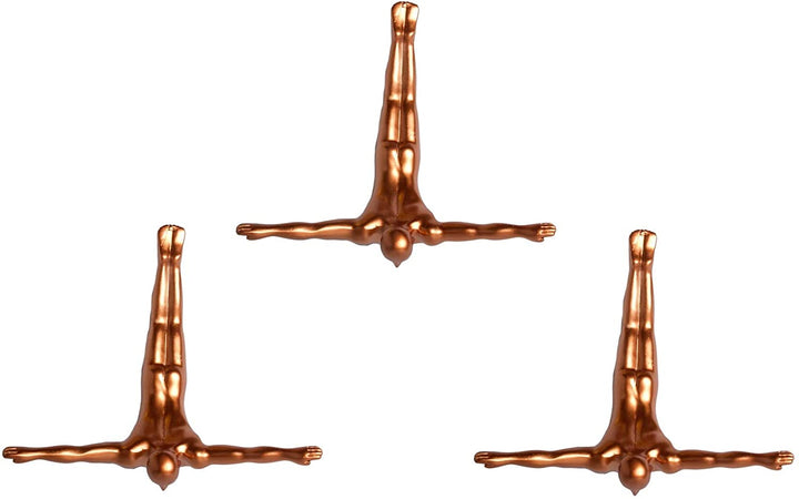 6 5" X 2 5" Bronze 3 Pack Brown Circus