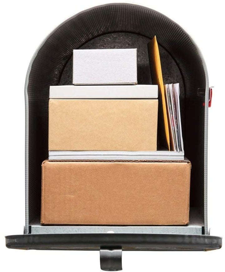 Galvanized Steel Gray Rural Mailbox Plastic - Diamond Home USA