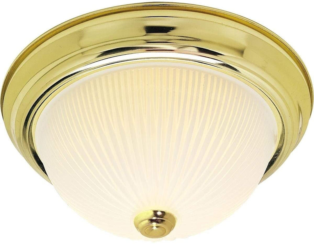 3 Light 15 Flush Mount Metallic Traditional Metal