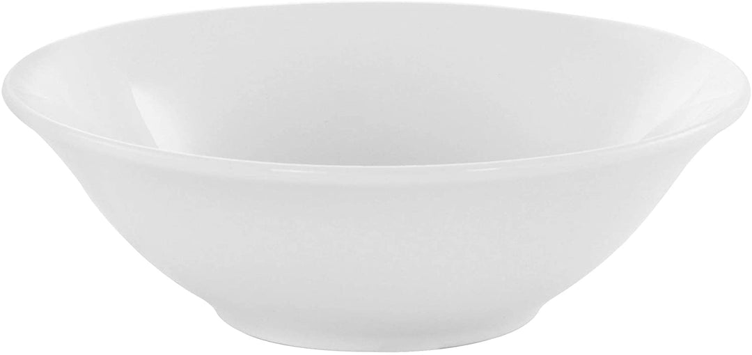 Traditional Fine Ceramic 16 Piece Dinnerware Set White Solid Casual Round Microwave Safe - Diamond Home USA