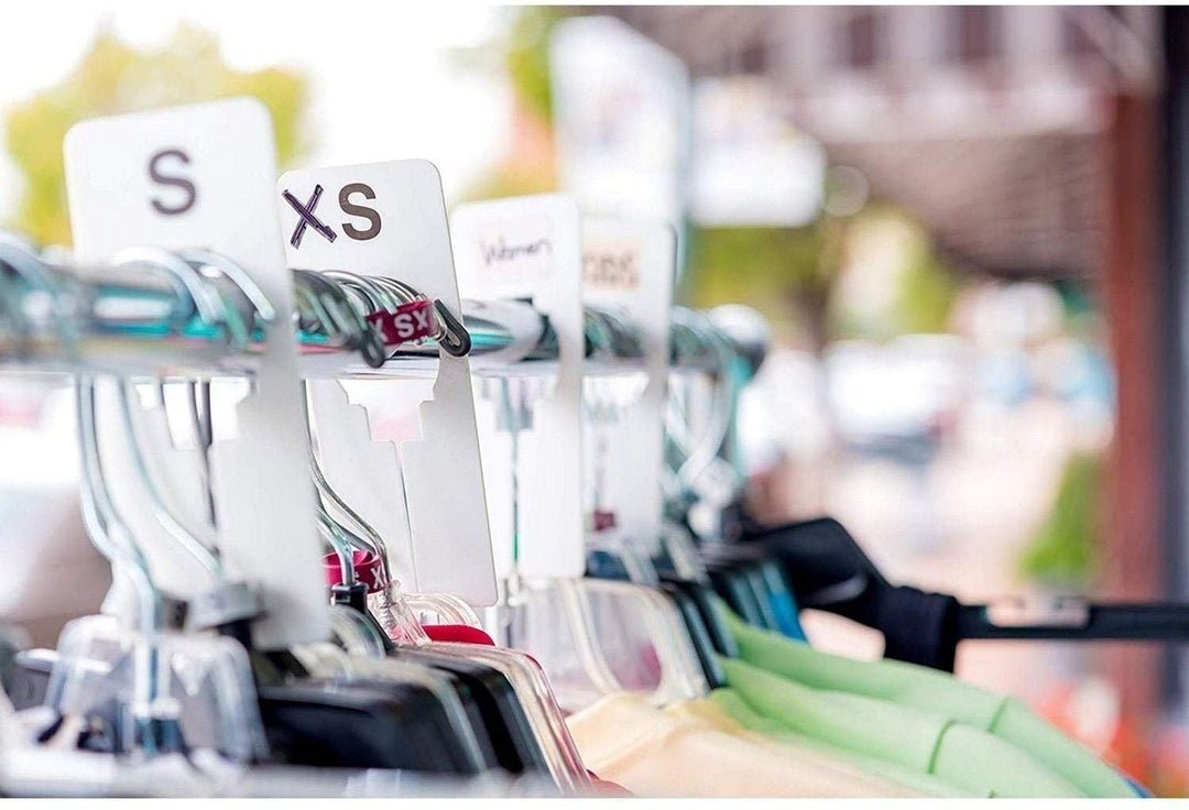 MISC 60x White Blank Rectangle Hanger Dividers Clothing Rack Closet