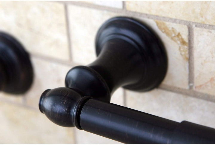 5 Piece Bathroom Accessory Set Oil Rubbed Bronze Brown Metal Finish Rust Resistant - Diamond Home USA