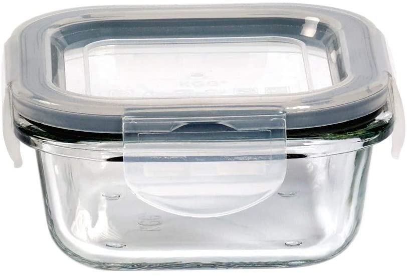 18pc Glass Food Storage Set Lids Gray Gaskets Clear