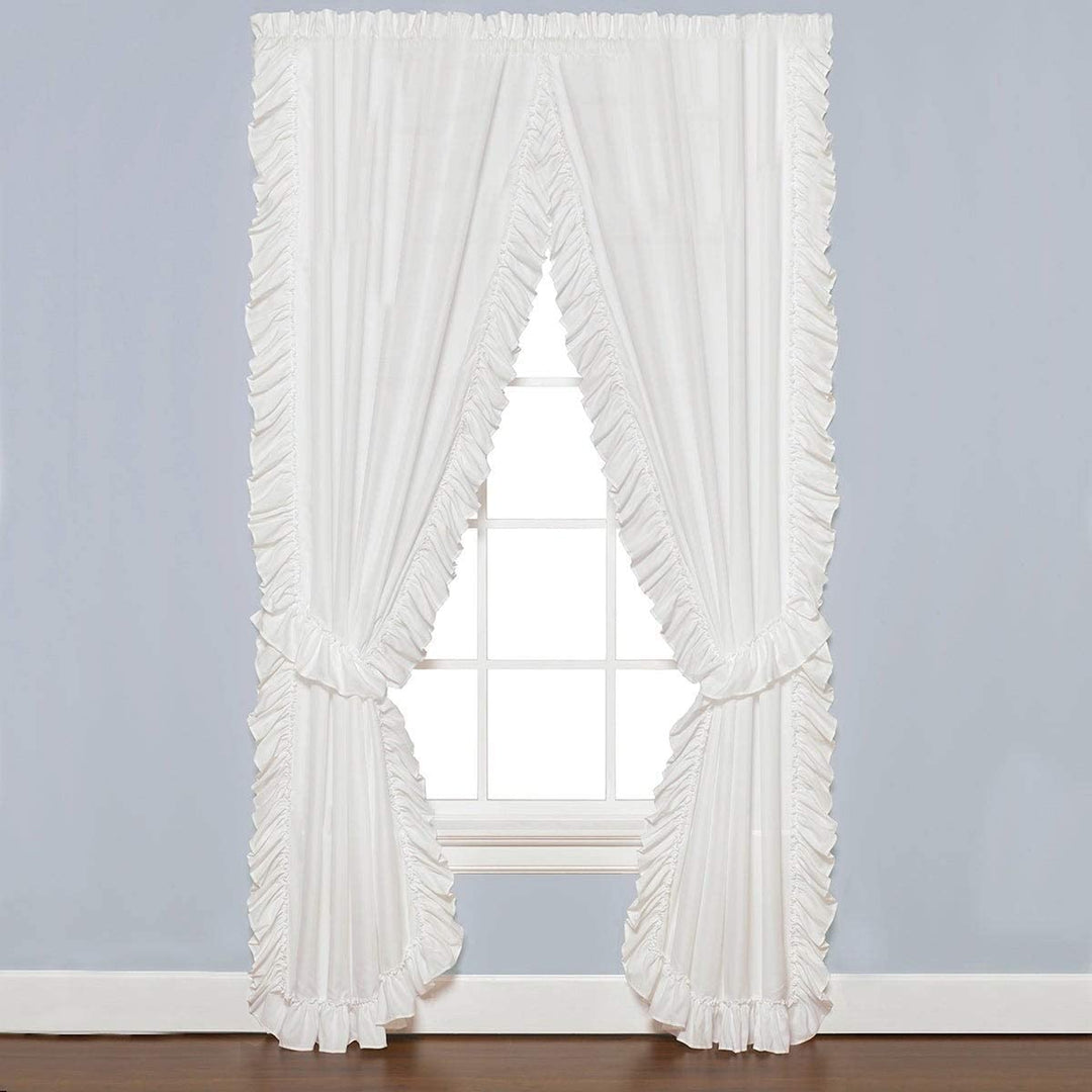 63 Inch Panel Pair Extra Wide White Solid Traditional