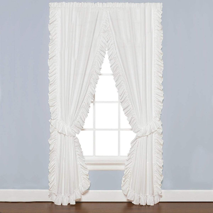 63 Inch Panel Pair Extra Wide White Solid Traditional