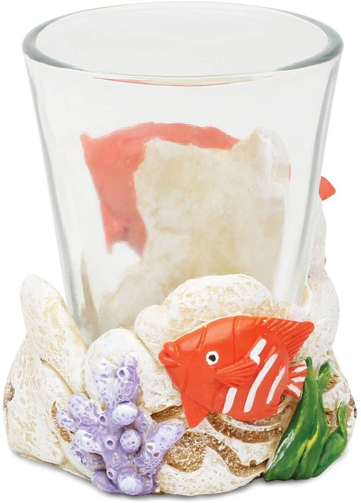 Stone Fish Shot Glass Color - Diamond Home USA