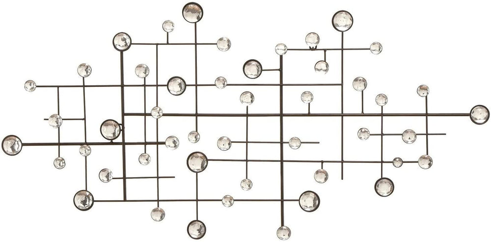 Metal Glass Bead Decor Glam