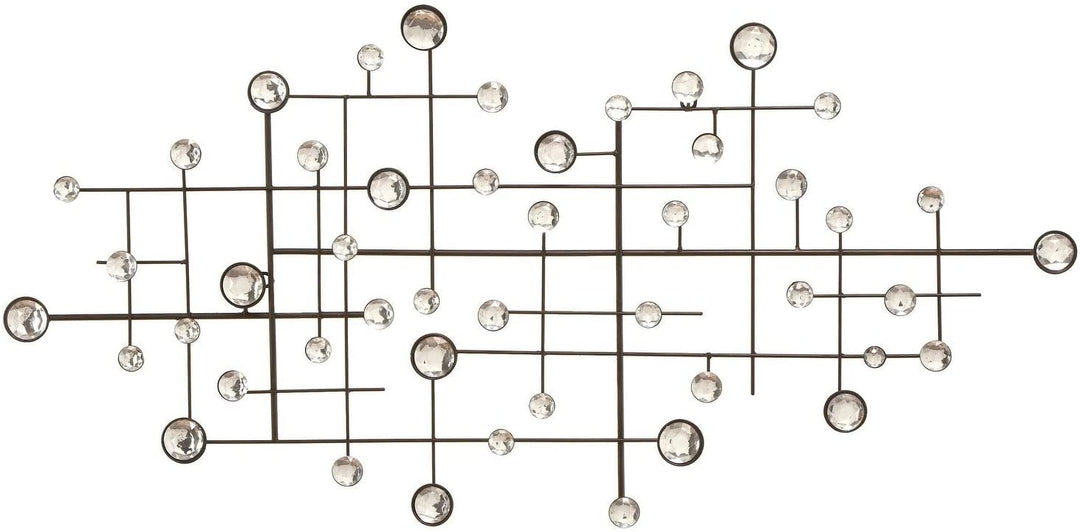 Metal Glass Bead Decor Glam