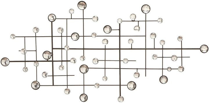 Metal Glass Bead Decor Glam