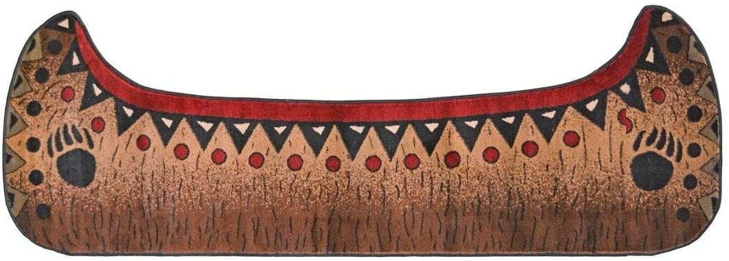 American Destination Canoe Accent Rug 2'8"x7'7" Color Animal