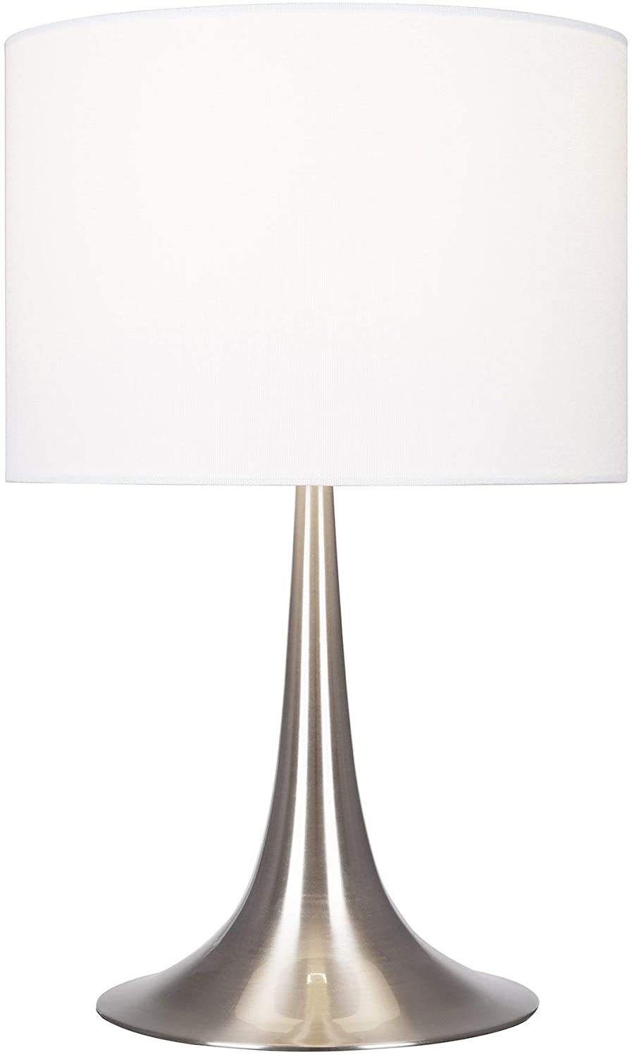 Brushed Nickel Fluted Table Lamp Silver Modern Contemporary - Diamond Home USA