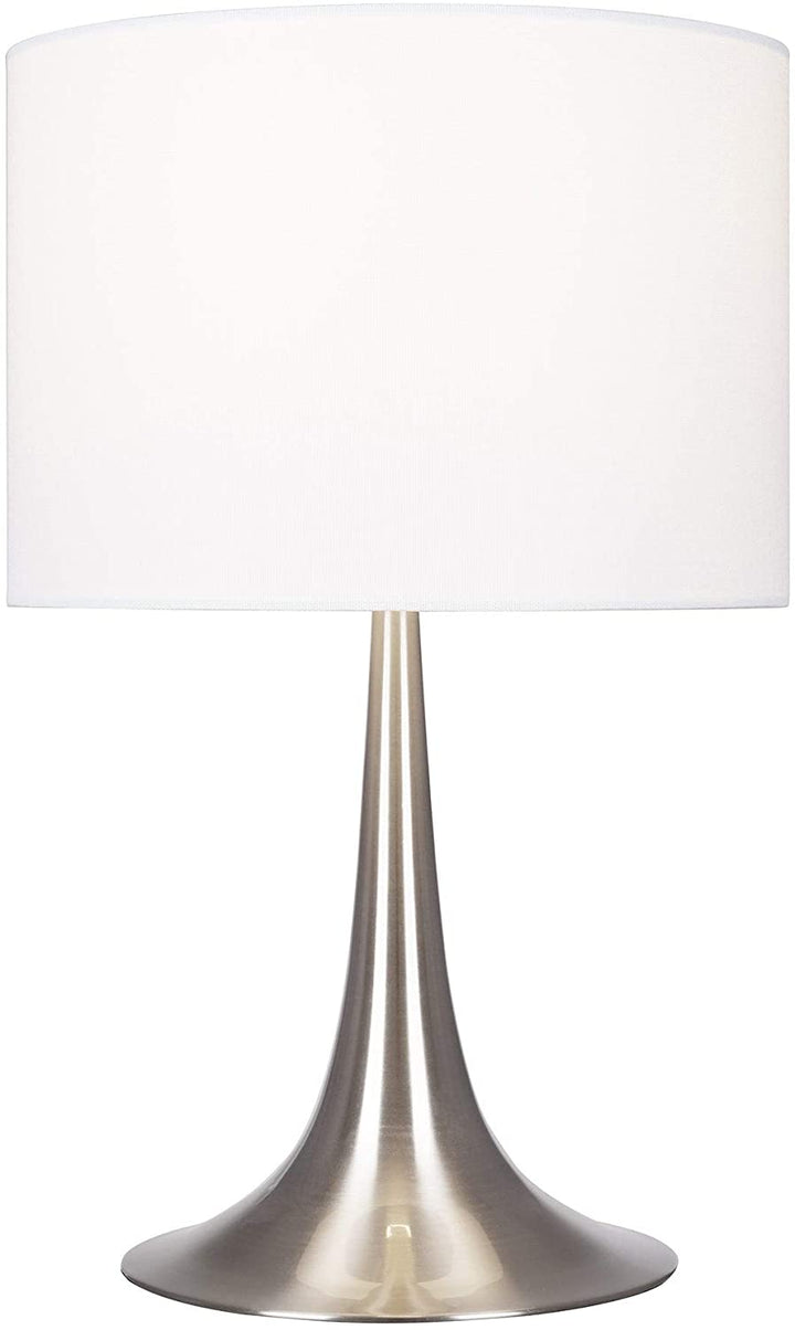 Brushed Nickel Fluted Table Lamp Silver Modern Contemporary - Diamond Home USA