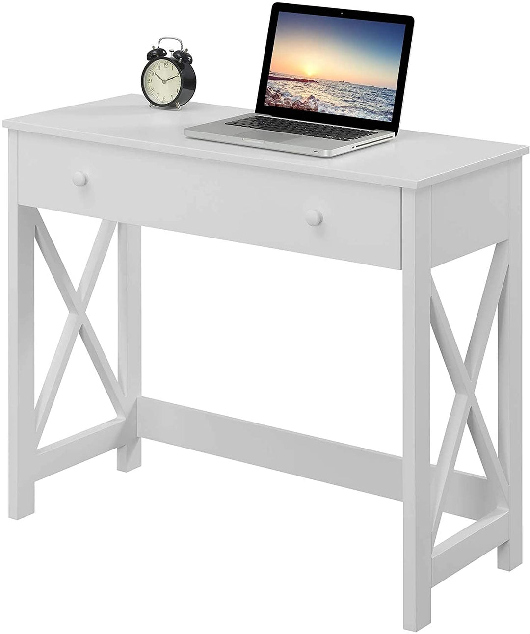 36 Desk Modern Contemporary Rectangular MDF Drawers - Diamond Home USA