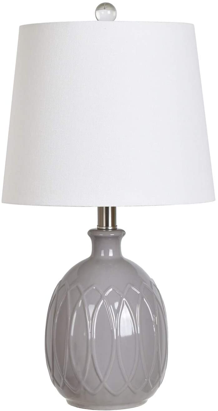 Grey 21 25 inch Table Lamp Modern Contemporary