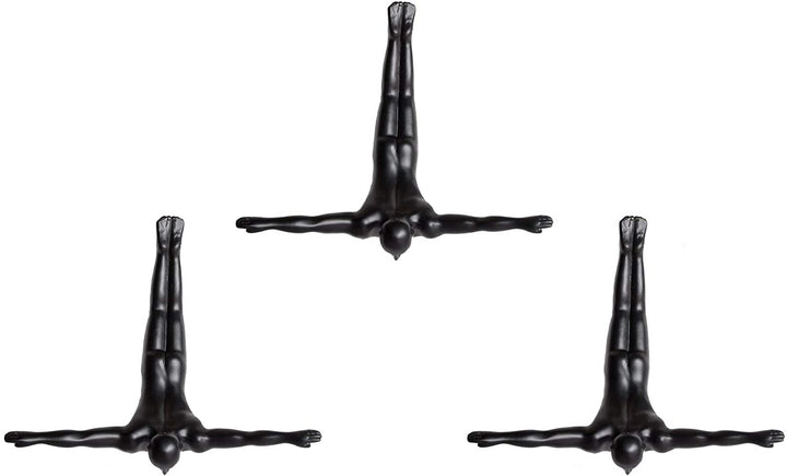 6 5" X 2 5" Black 3 Pack Circus