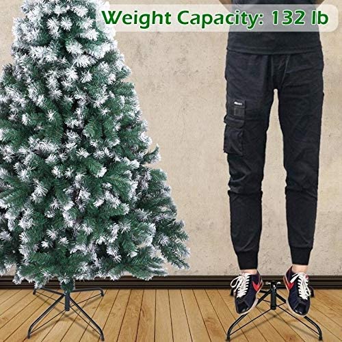7ft Branches Spray White PVC Artificial Christmas Tree Home Decorations Green PVC Stand Included - Diamond Home USA
