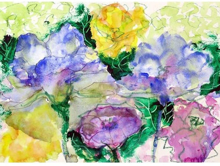 Watercolor Garden Door Mat (18 inch X 26 inch) Color