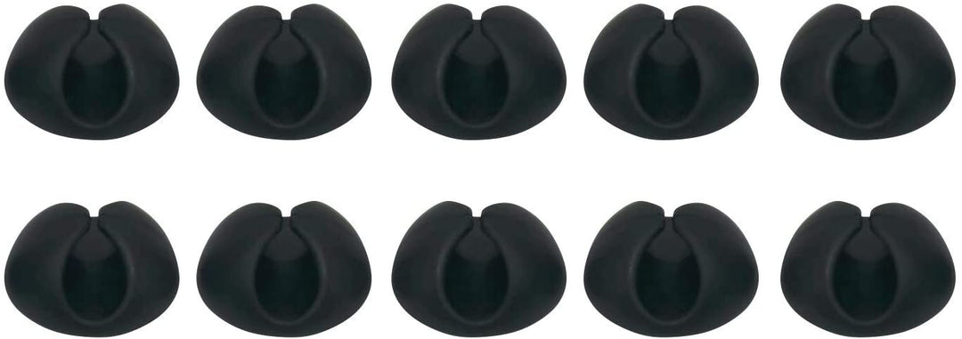 10 Pack Hardware Cable Organizer Multipurpose Clips Black