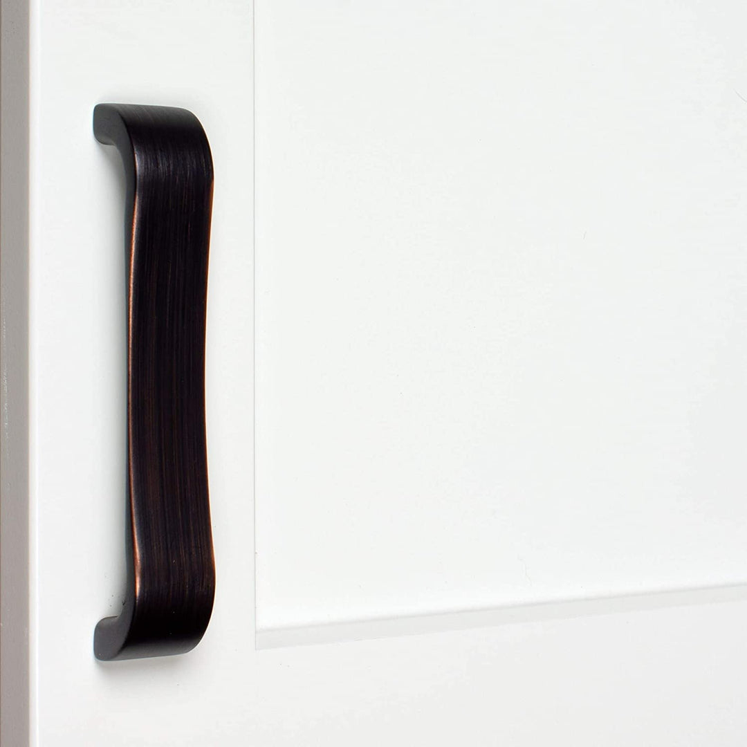 MISC 4 1/2 Cc Curved Cabinet Handles Rubbed Bronze (5 pk) Oil Zinc Finish