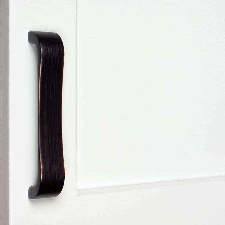 MISC 4 1/2 Cc Curved Cabinet Handles Rubbed Bronze (5 pk) Oil Zinc Finish