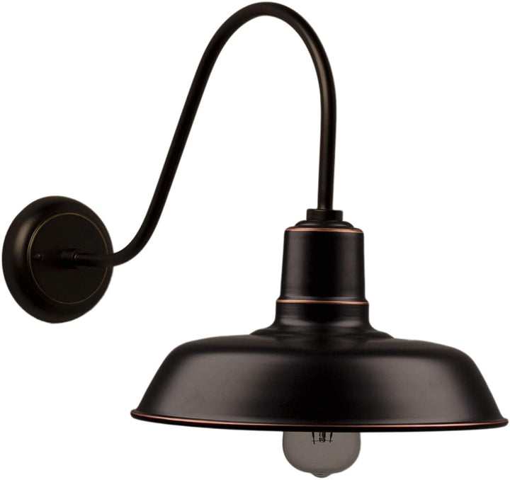 1 Light Outdoor Barn Lighting Oil Rubbed Bronze