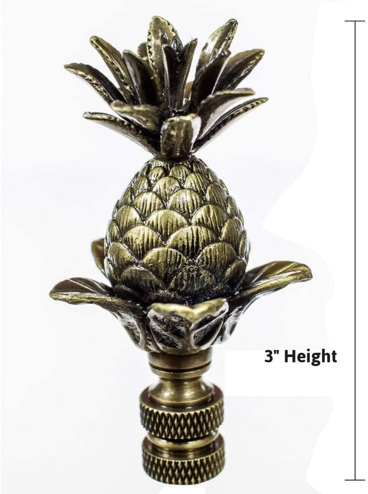 Blooming Pineapple Ceiling Fan Pull 3" h 12" Antiqued Brass Chain Bronze Modern Contemporary - Diamond Home USA