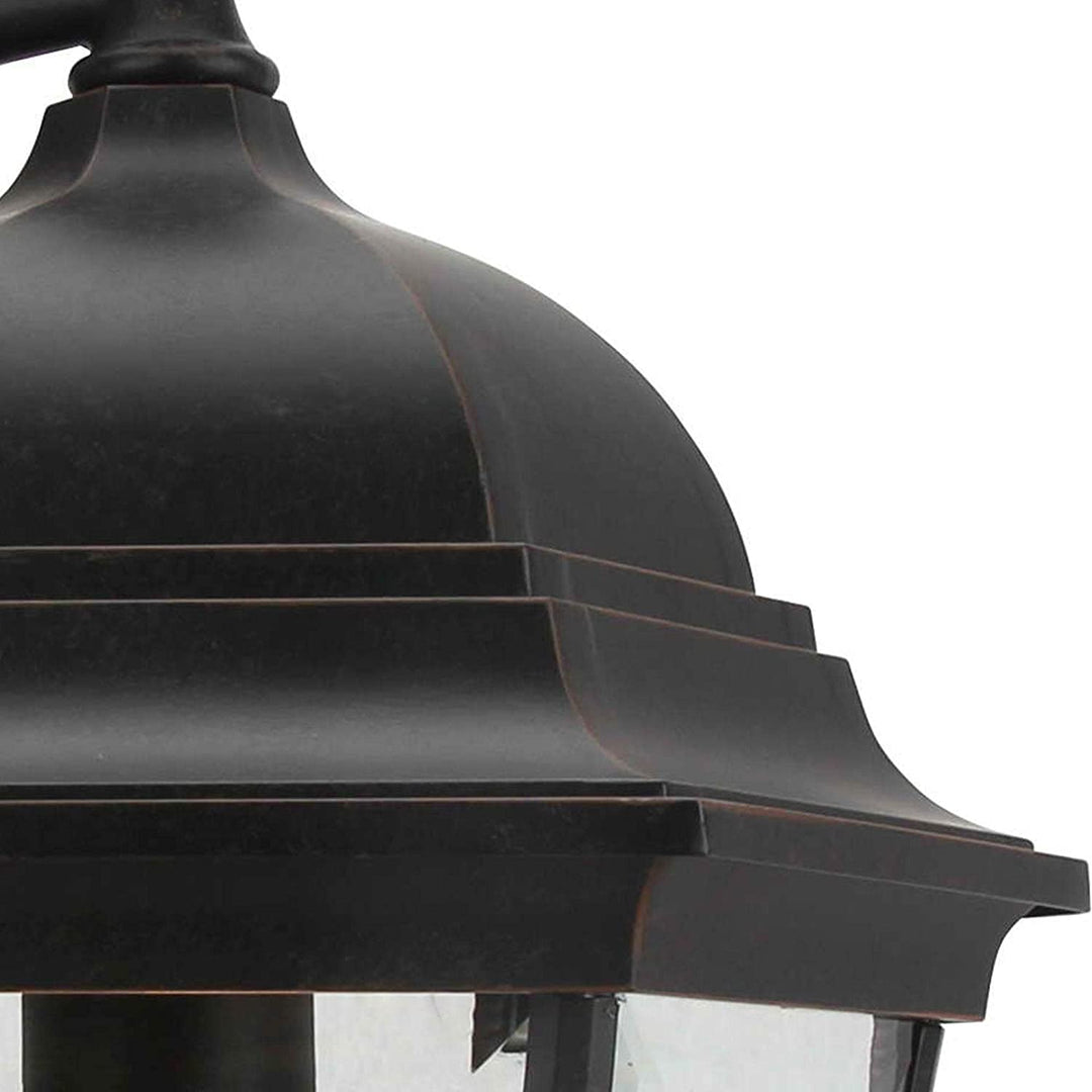 1 Light Outdoor Wall Lantern Oil Rubbed Bronze Traditional Dimmable