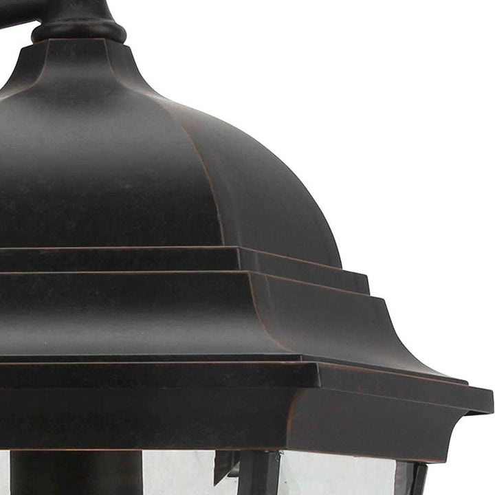 1 Light Outdoor Wall Lantern Oil Rubbed Bronze Traditional Dimmable