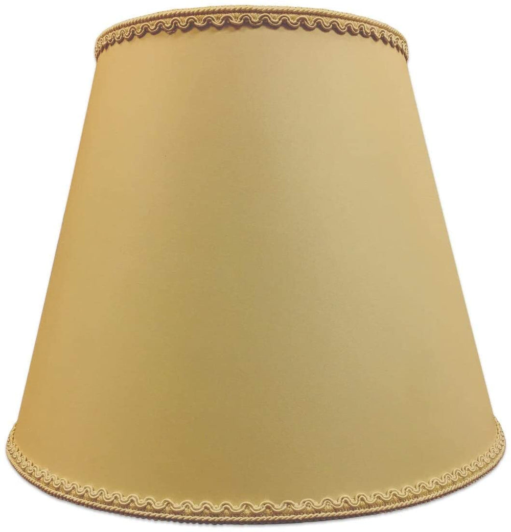 Empire Hardback Lamp Shade Top Bottom Trim (8x14x11) Gray Grey Traditional - Diamond Home USA