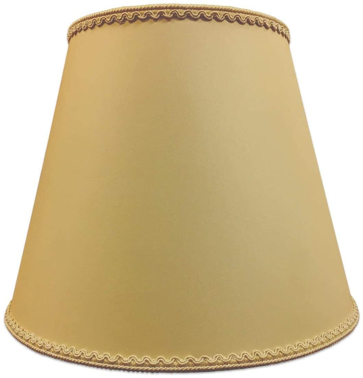 Empire Hardback Lamp Shade Top Bottom Trim (8x14x11) Gray Grey Traditional - Diamond Home USA