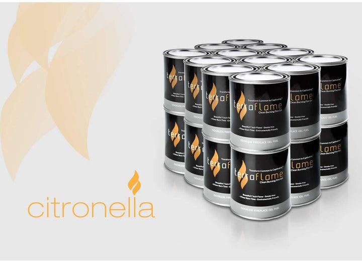 13 Ounce Gel Firespace Fuel 24 Pack Model Silver Steel - Diamond Home USA