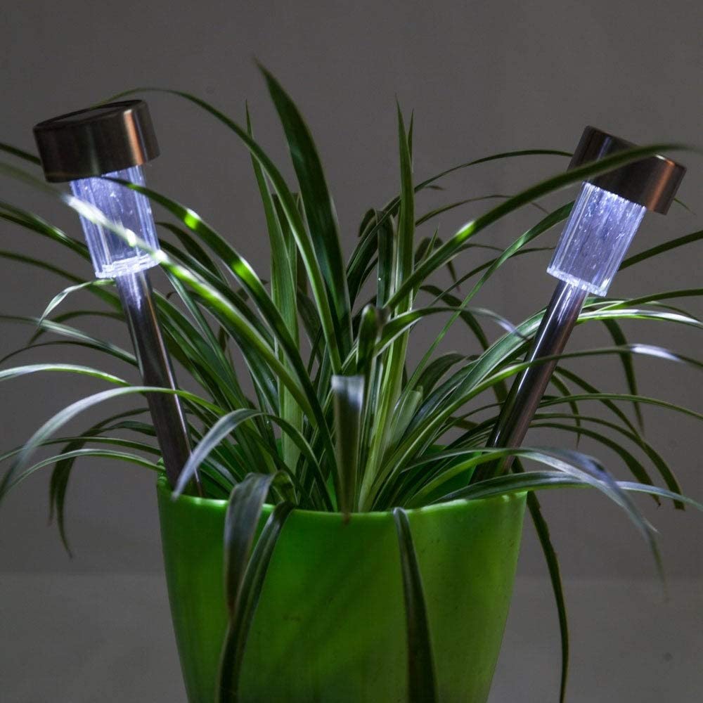 24pcs 5w High Brightness Solar Power Led Lawn Lamps Lampshades White - Diamond Home USA
