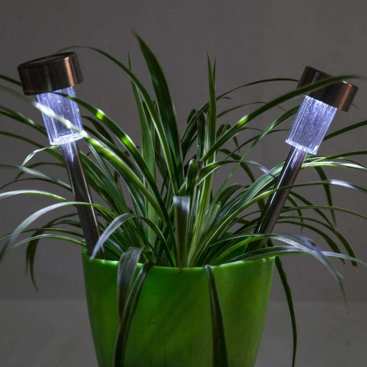 24pcs 5w High Brightness Solar Power Led Lawn Lamps Lampshades White - Diamond Home USA