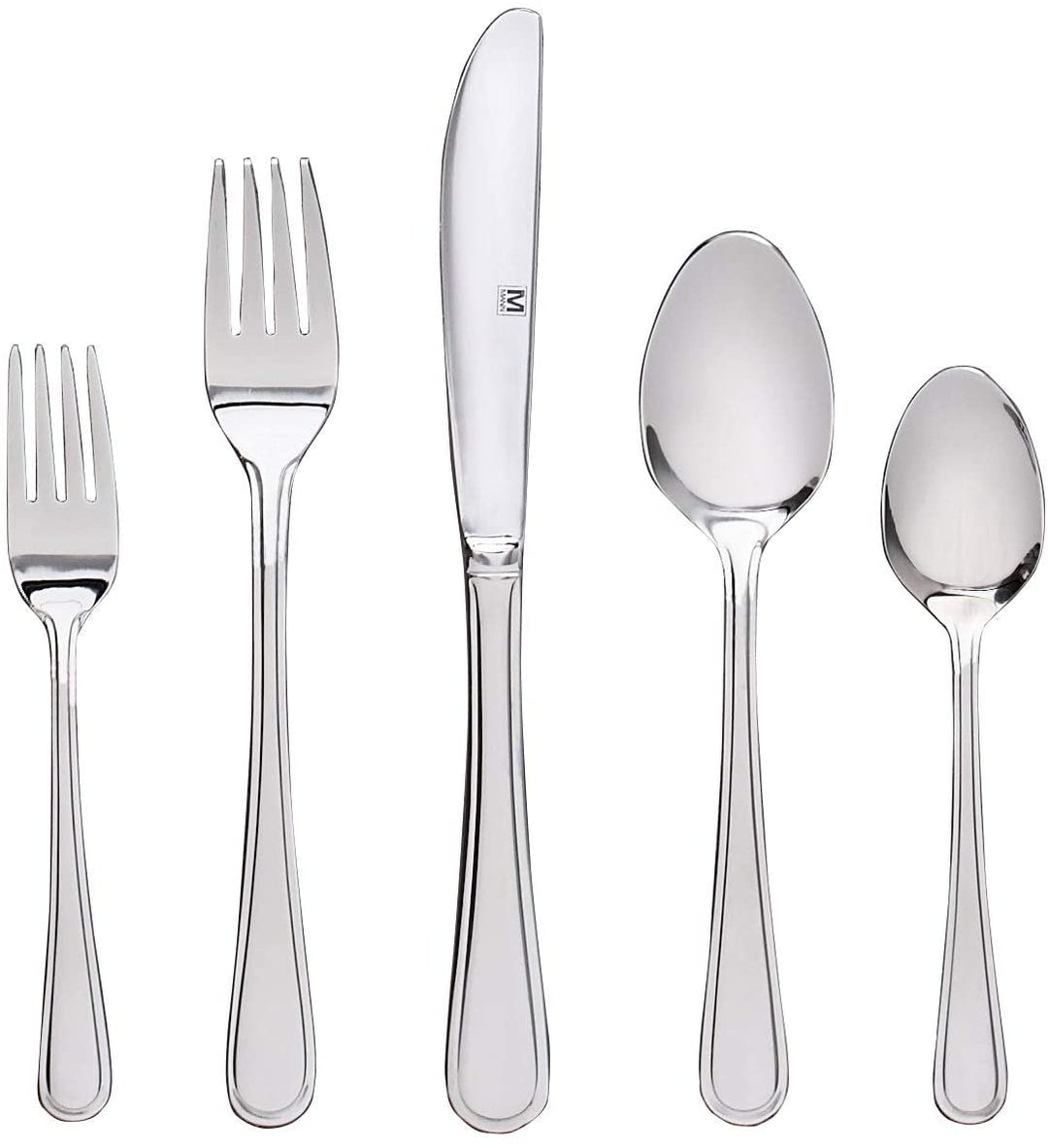 Flatware Stainless Steel 20pc Set 9" X 0'5" Modern Contemporary - Diamond Home USA