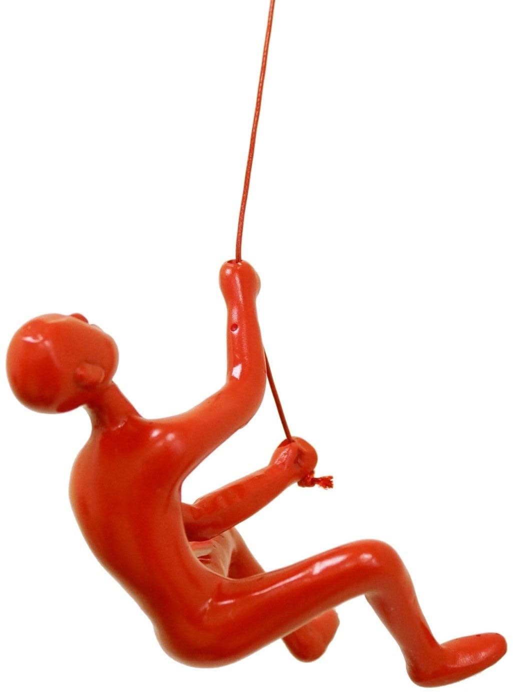 6" X 3" Resin Red Climbing Man