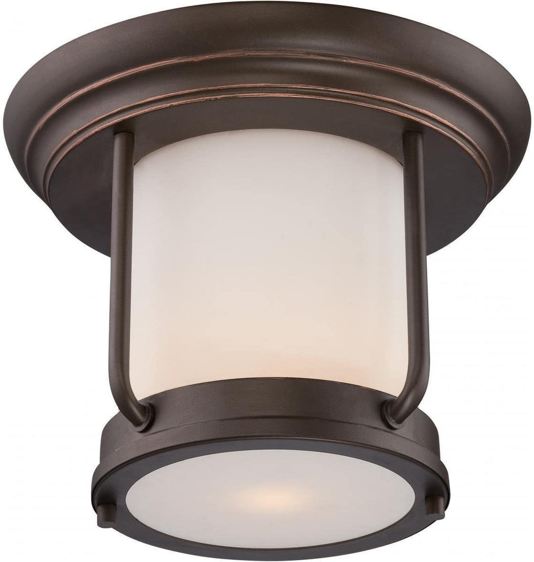 Led Outdoor Flush Brown Transitional Bulbs