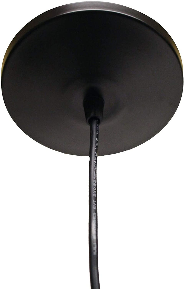 Cloth Wire Pendant Kit 3 Lights Satin Black Modern Contemporary Metal