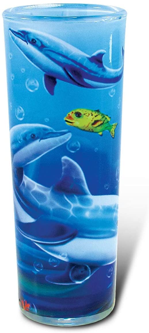 Full Shooter Dolphin Shot Glass