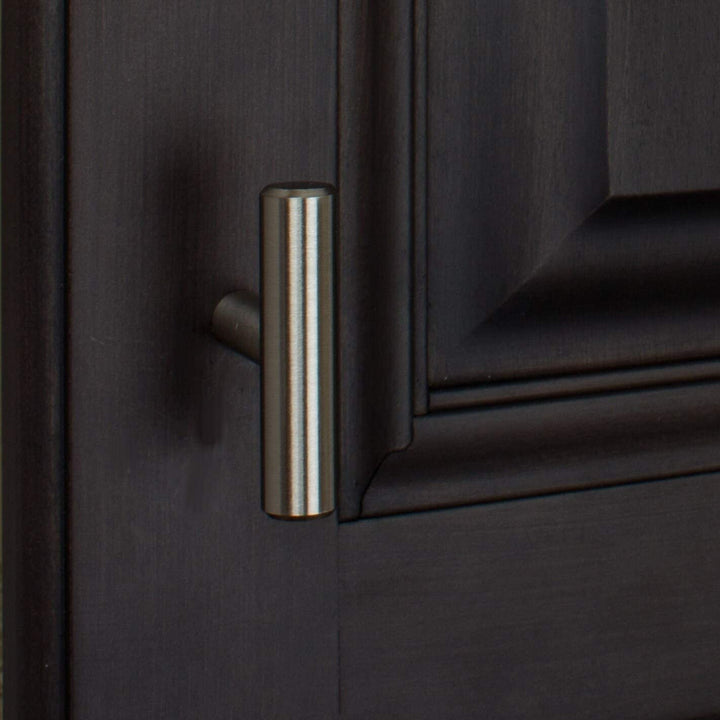 2 inch Stainless Steel Cabinet T Knob (Pack 25) Modern Contemporary Metal Finish