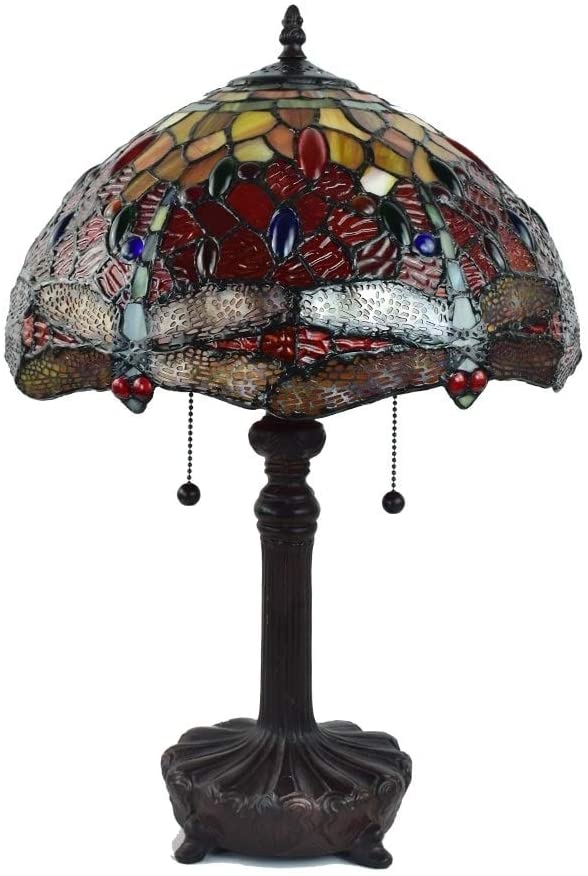 Tiffany 2 Light Dragonfly Table Lamp Color Bronze - Diamond Home USA