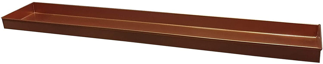 29 Inch Rectangular Metal Window Plant Tray Trim Edges Large