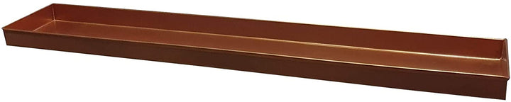 29 Inch Rectangular Metal Window Plant Tray Trim Edges Large
