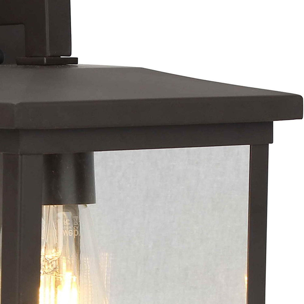 1 Light Outdoor Wall Lighting Bronze Finish 6 25" w X 13 75" h 8" d Traditional Dimmable