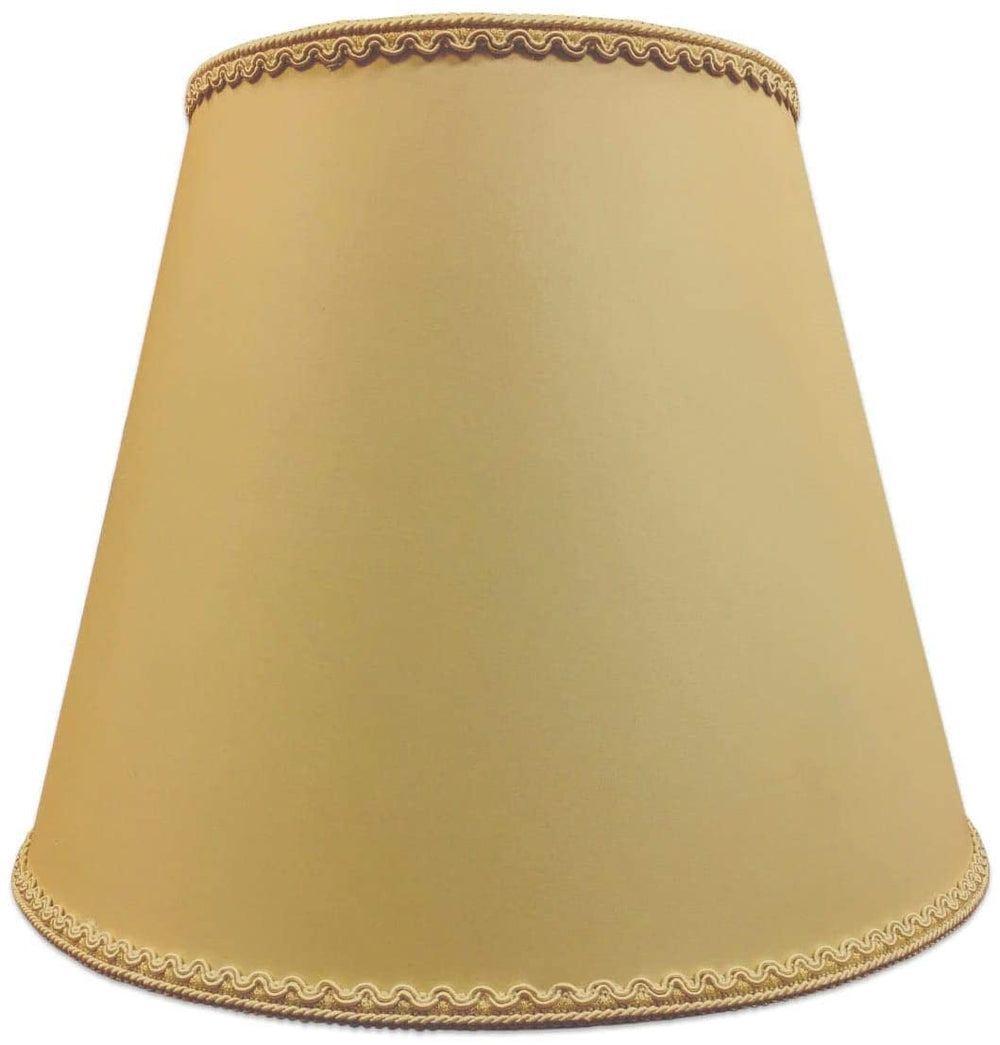 Empire Hardback Lamp Shade Top Bottom Trim (8x14x11) Brown Traditional - Diamond Home USA