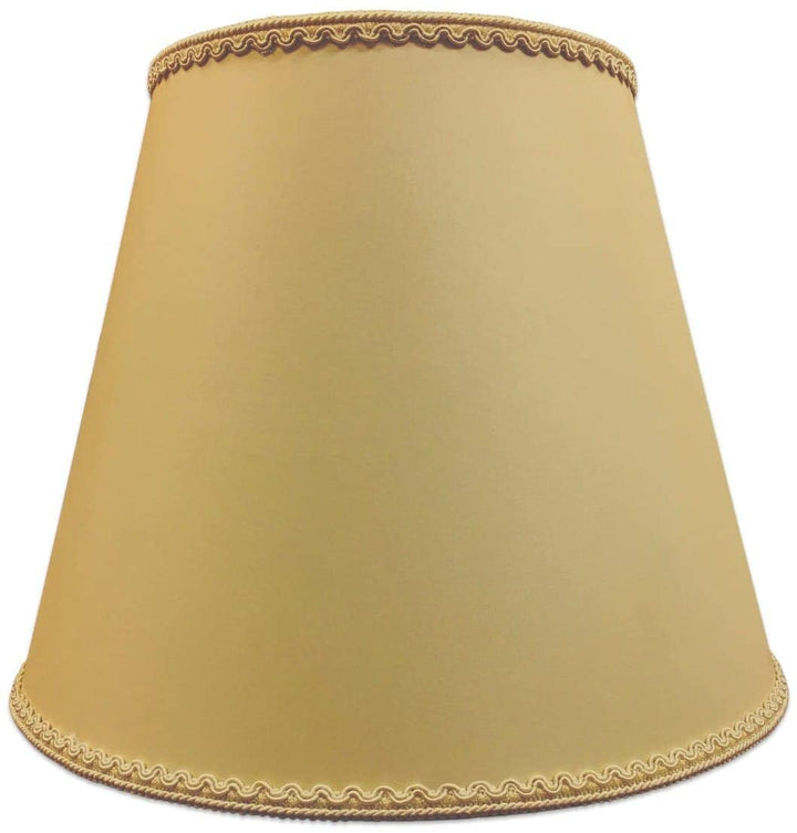Empire Hardback Lamp Shade Top Bottom Trim (8x14x11) Brown Traditional - Diamond Home USA