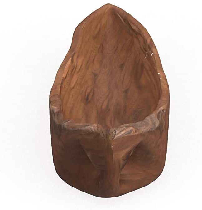 Teak Wood Bowl Black Acacia - Diamond Home USA