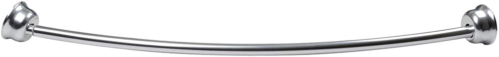 MISC Rustproof Curved Shower Rod Aluminum 44" 72" Wide (Chrome)