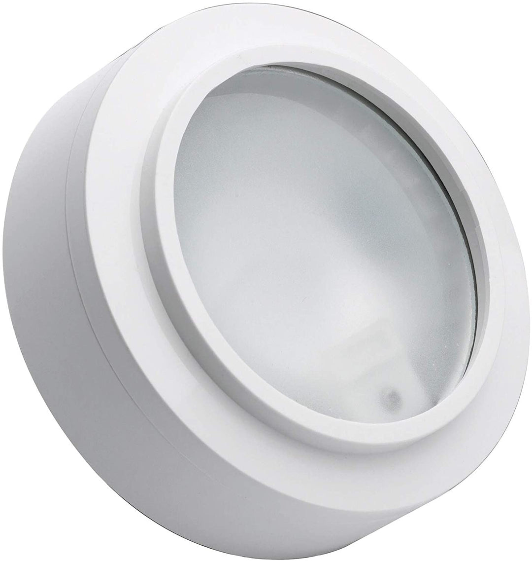 3 Light Disc White Modern Contemporary Glass Metal Bulbs