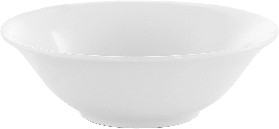 Traditional Fine Ceramic 16 Piece Dinnerware Set White Solid Casual Round Microwave Safe - Diamond Home USA